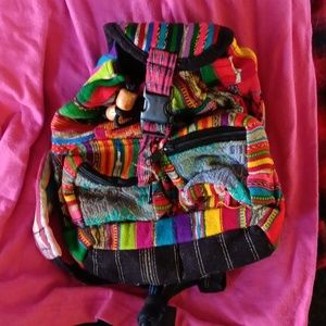 Mini Guatemalan backpack